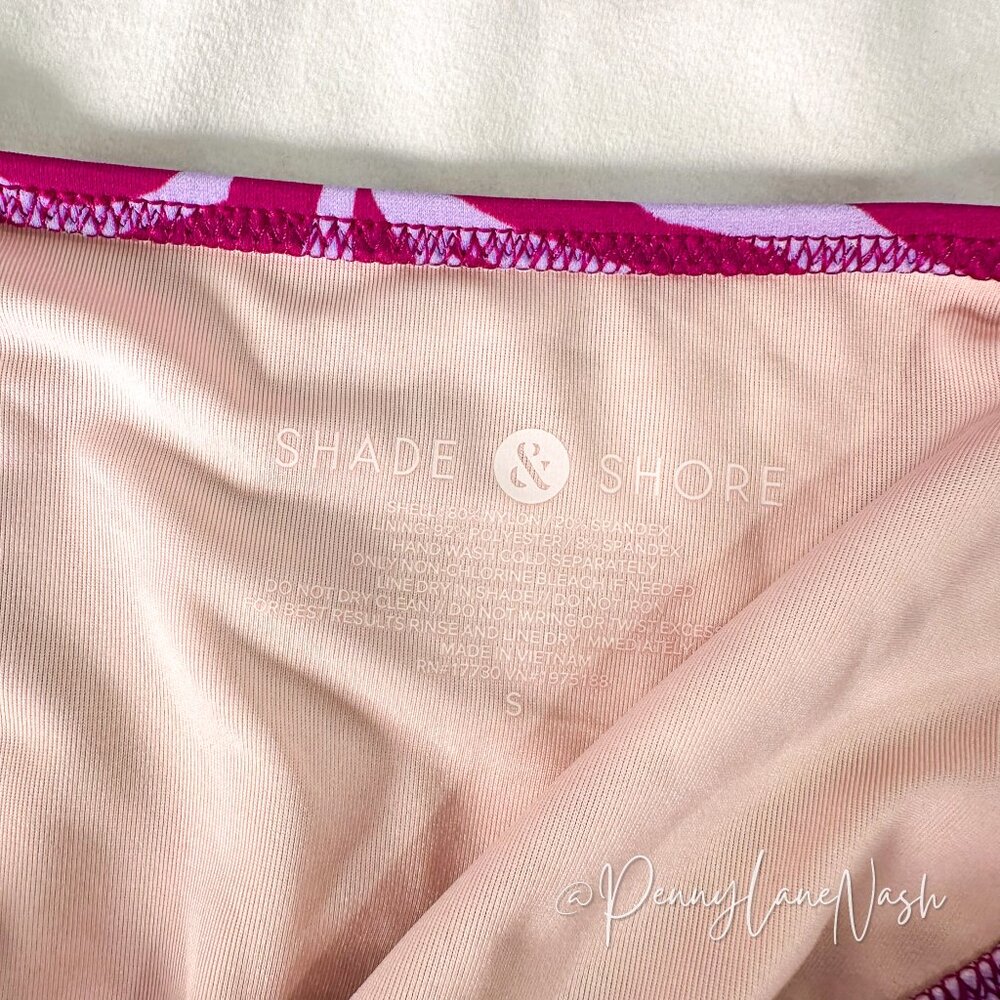 Shade & Shore Zebra Print Bikini Top & Cheeky Ide-Tie Bottom Set Pink Blossom - Picture 12 of 14